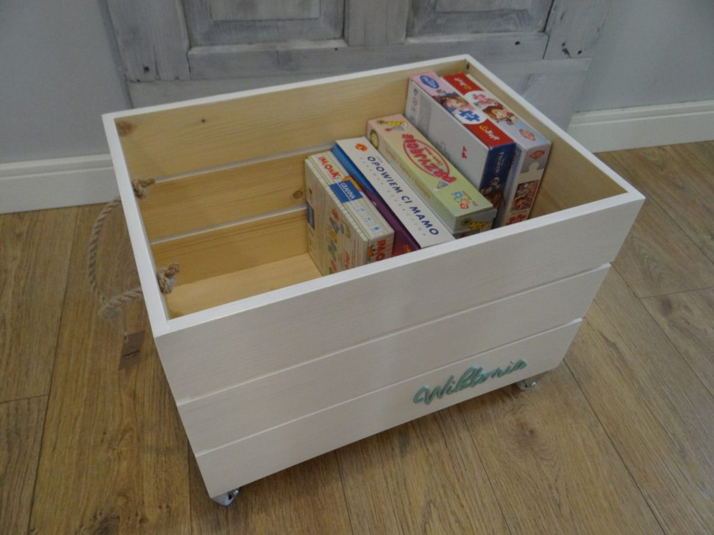 Wilma — Wooden Toy Box on Wheels