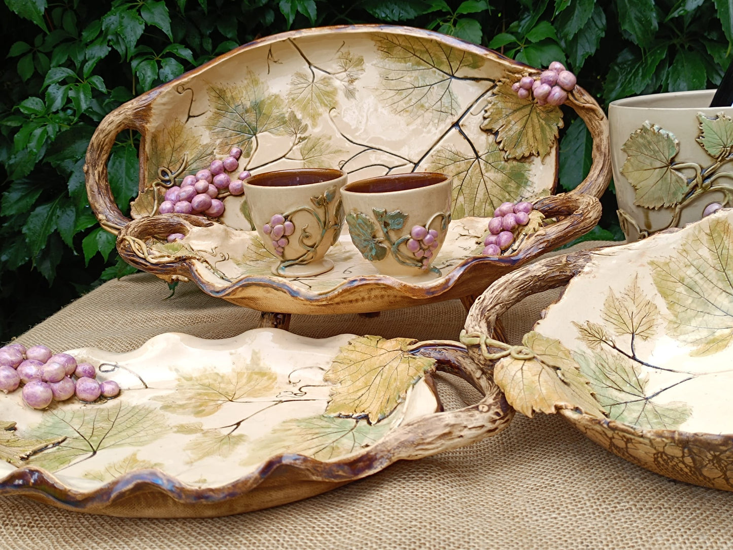 GRAPES  Handcrafted ceramic collection