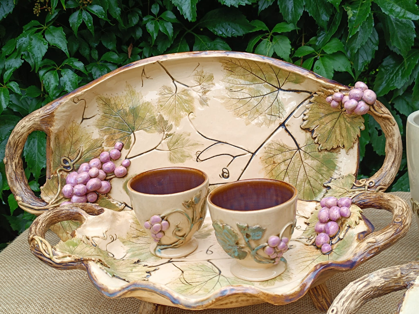 GRAPES  Handcrafted ceramic collection
