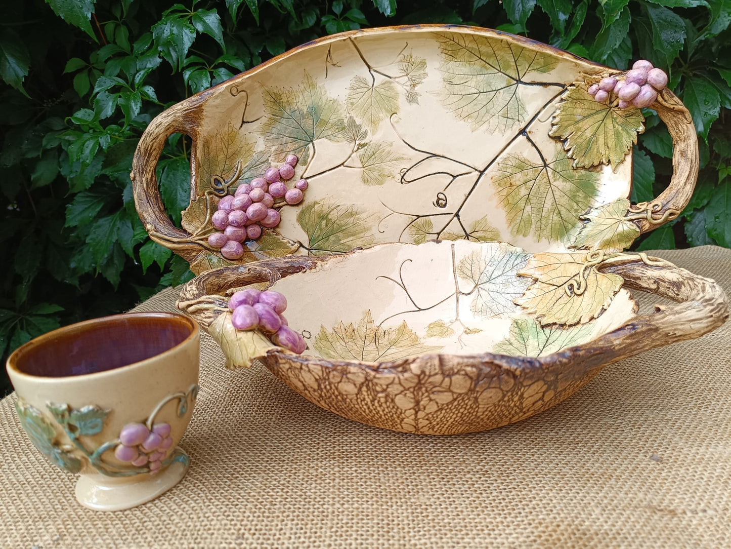 GRAPES  Handcrafted ceramic collection