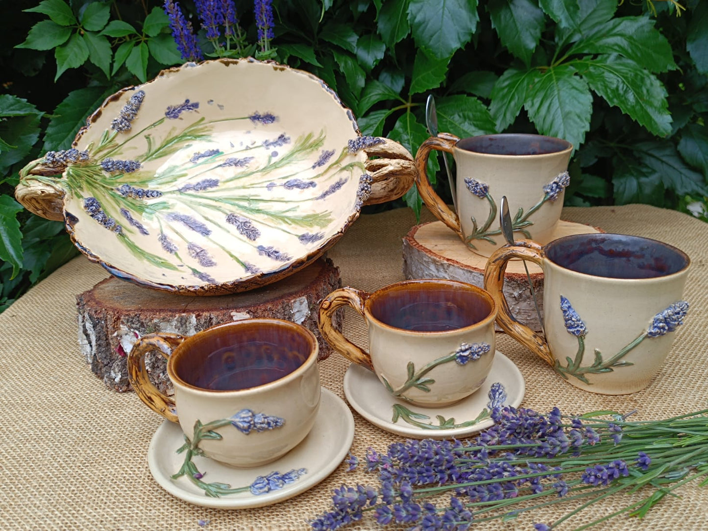 LAVENDER Handgefertigte Keramikkollektion