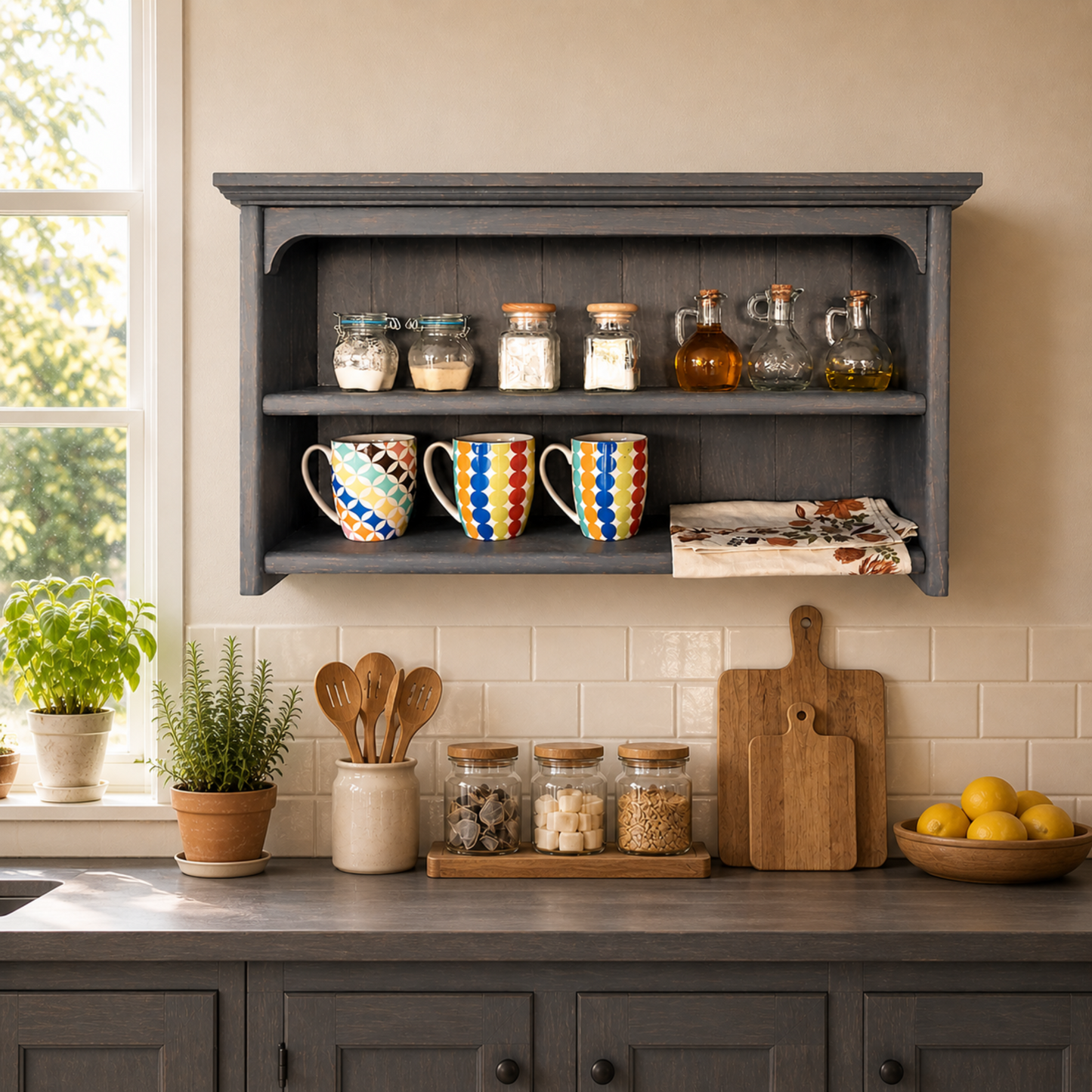 Noe — Wall Shelf with Back Panel