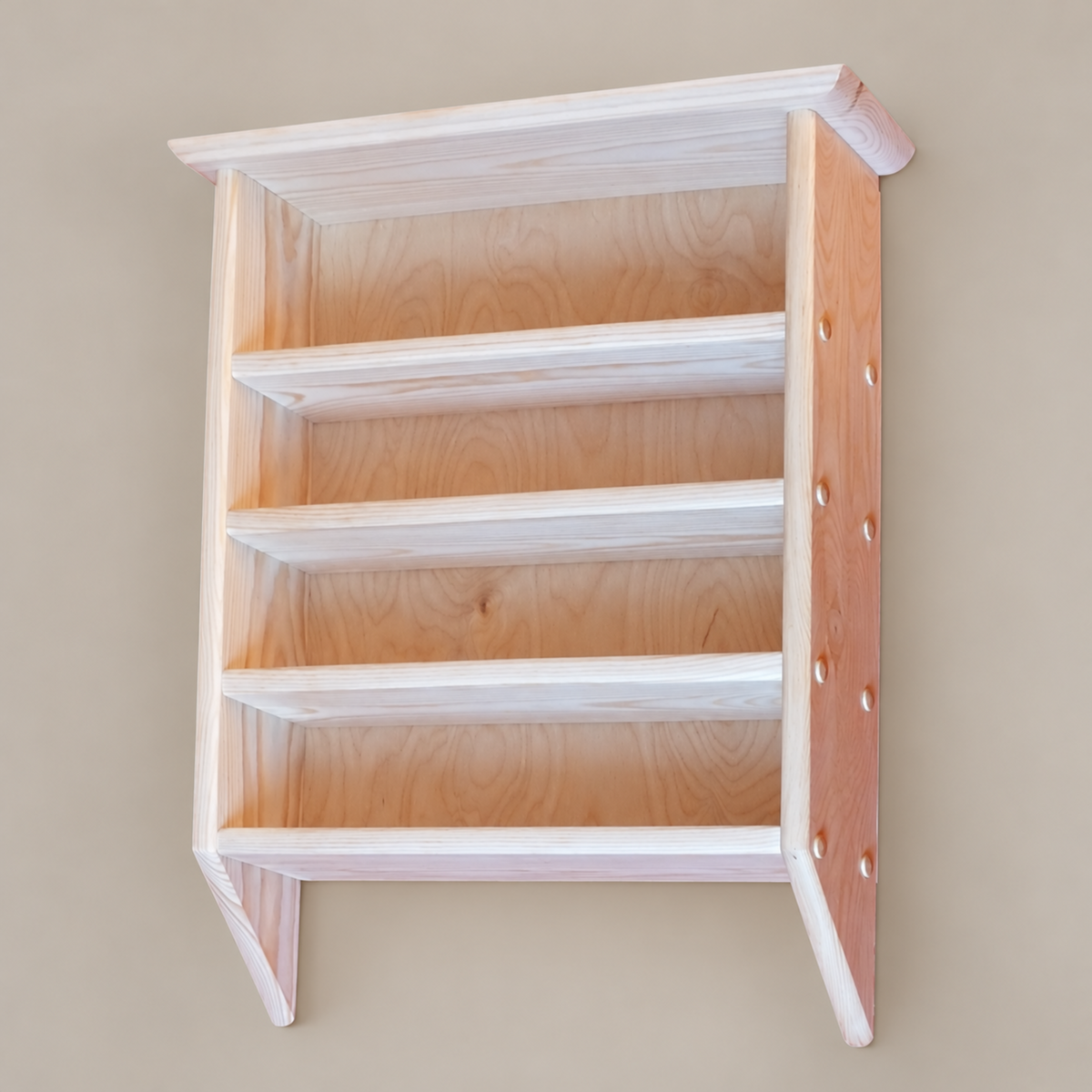 Lisette — Rustic Solid Pine Kitchen Wall Shelf