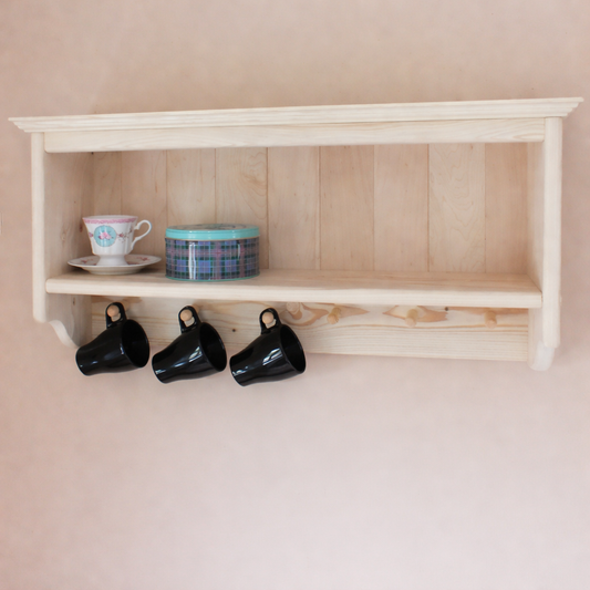 Bastien — Kitchen Mug Shelf with Pegs