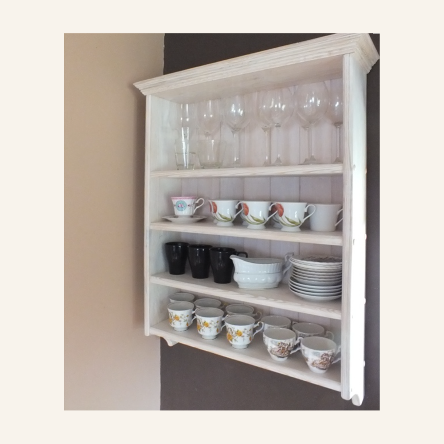 Camille — Rustic Kitchen Display Shelf