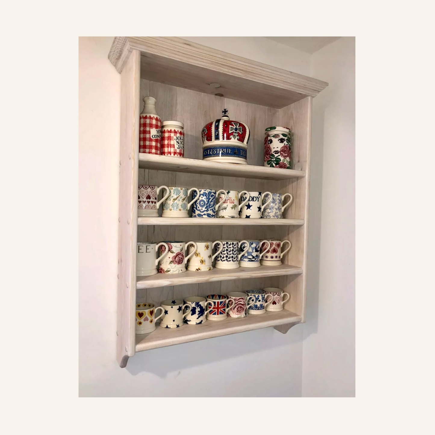 Camille — Rustic Kitchen Display Shelf