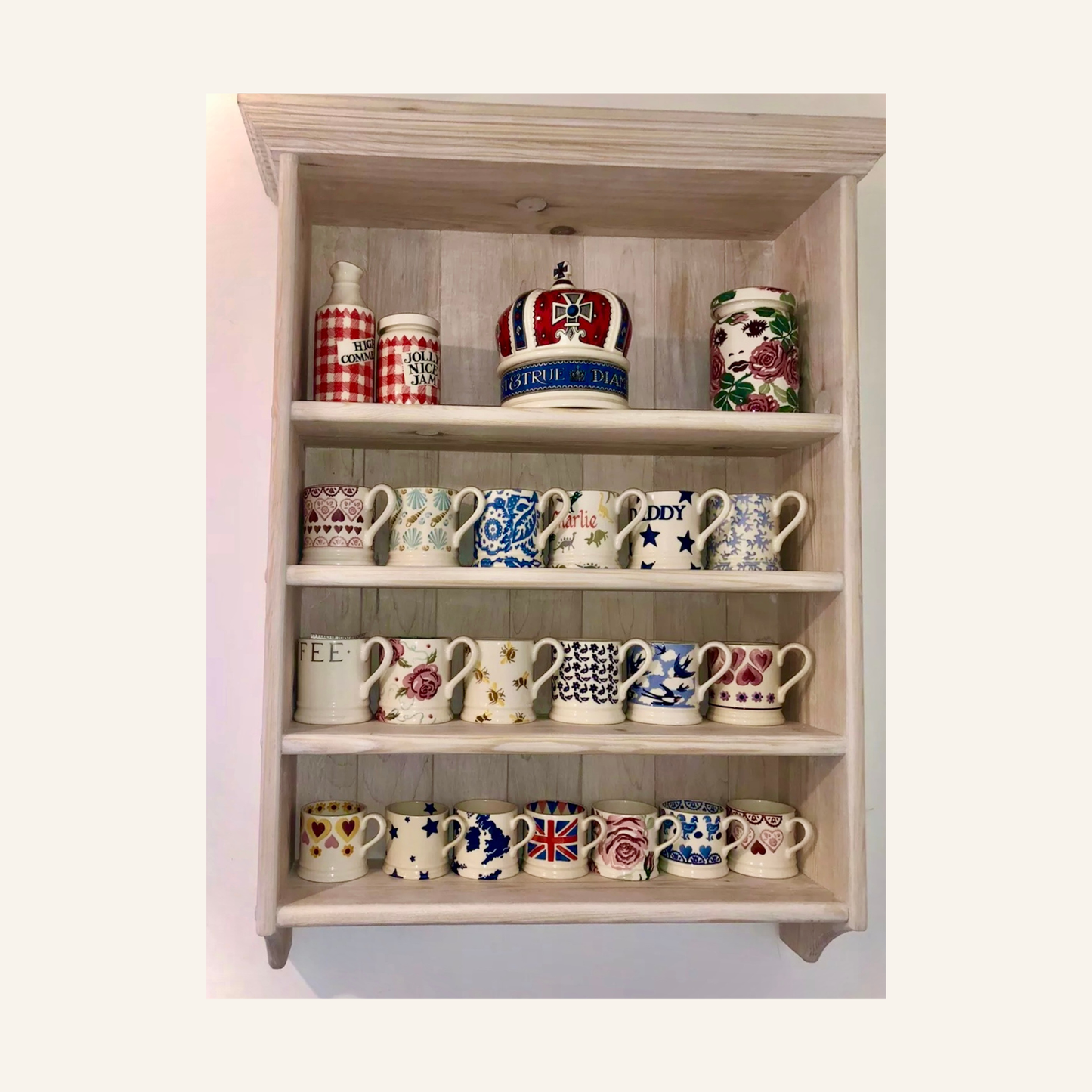 Camille — Rustic Kitchen Display Shelf