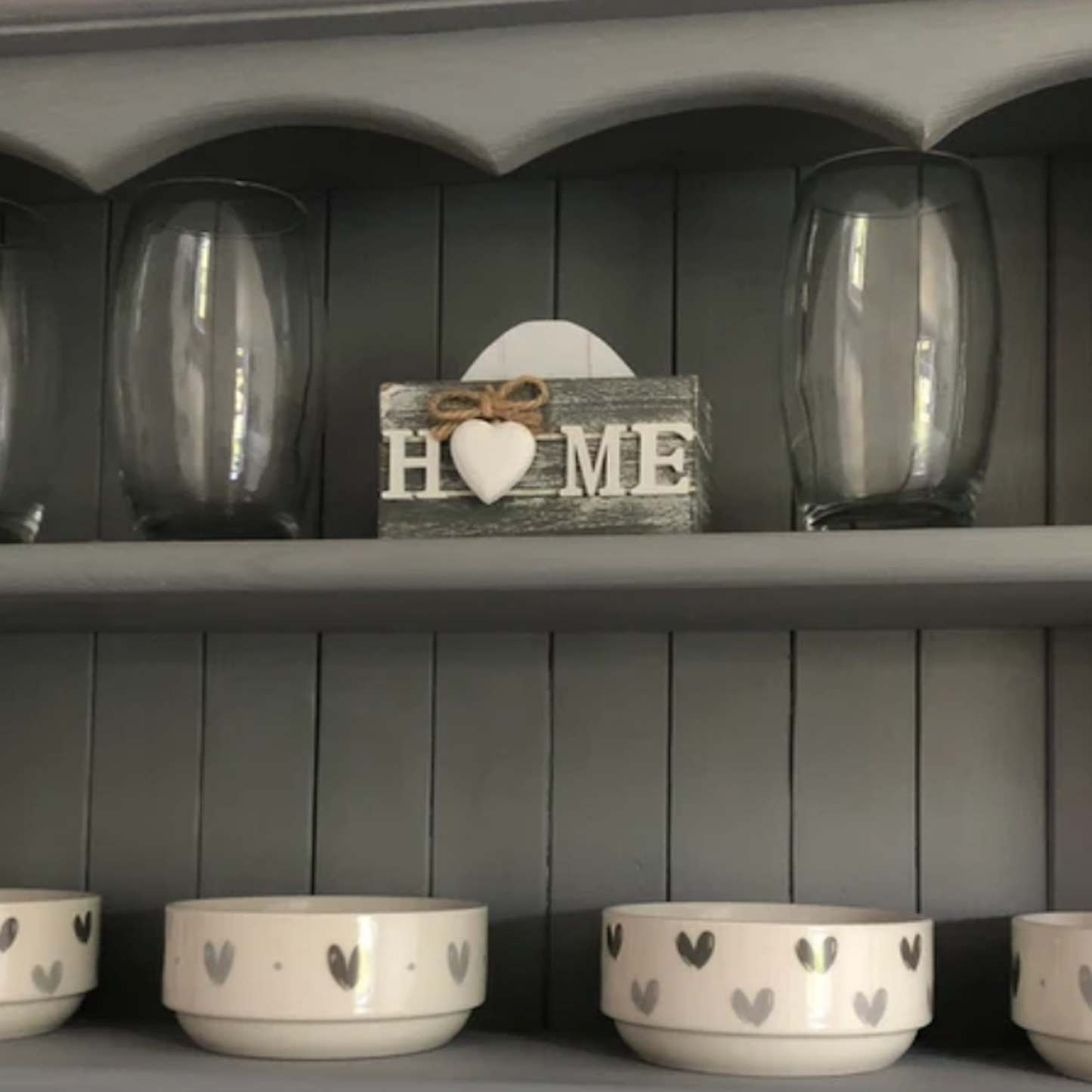 Aurelie — Rustic Wall Shelf with Mug Pegs