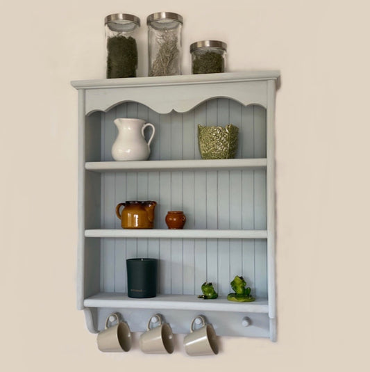 s99 Rustic Wall-Mounted Kitchen Shelf – Elegant Storage & Display