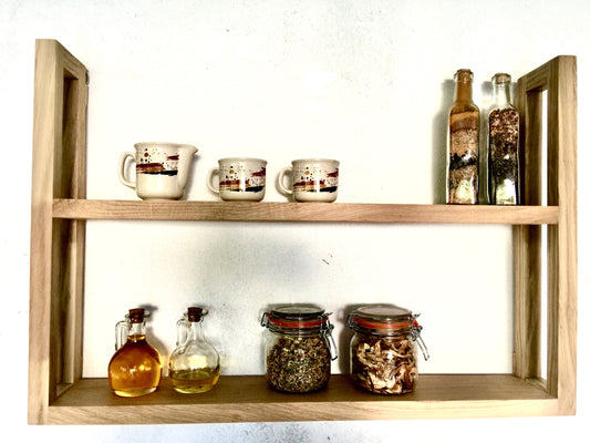 s10 Solid oak modern simply designed shelf