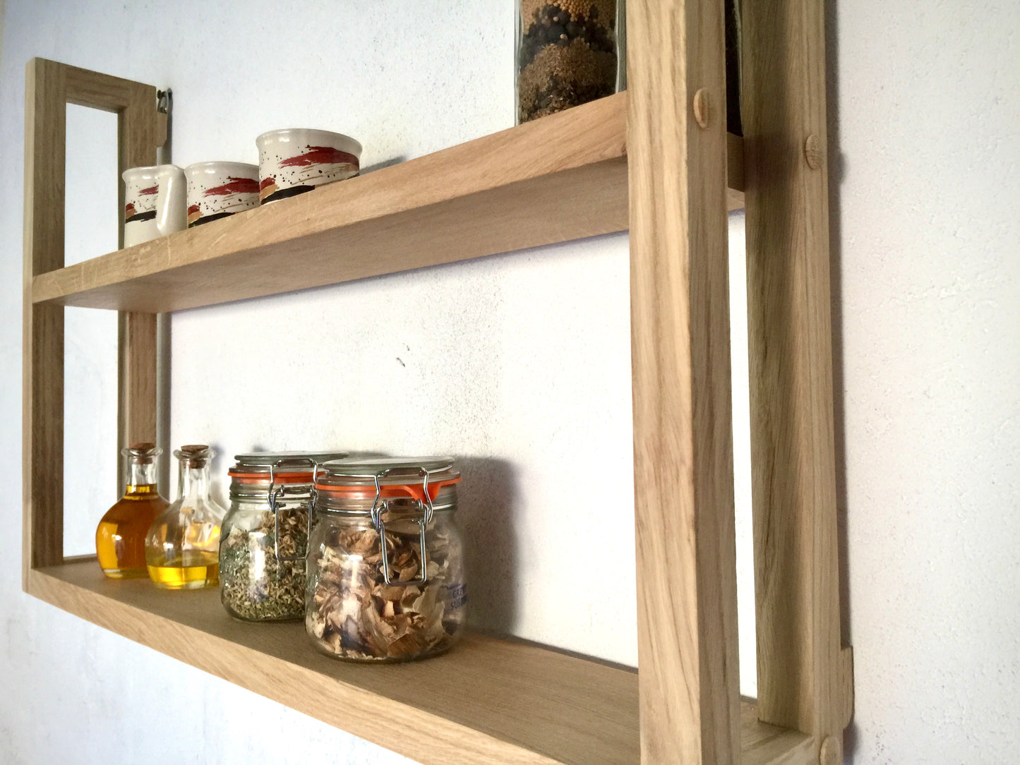 s10 Solid oak modern simply designed shelf