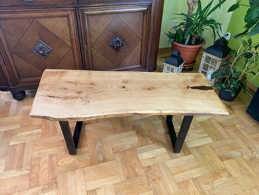 Monolith oak live edge designer coffee table