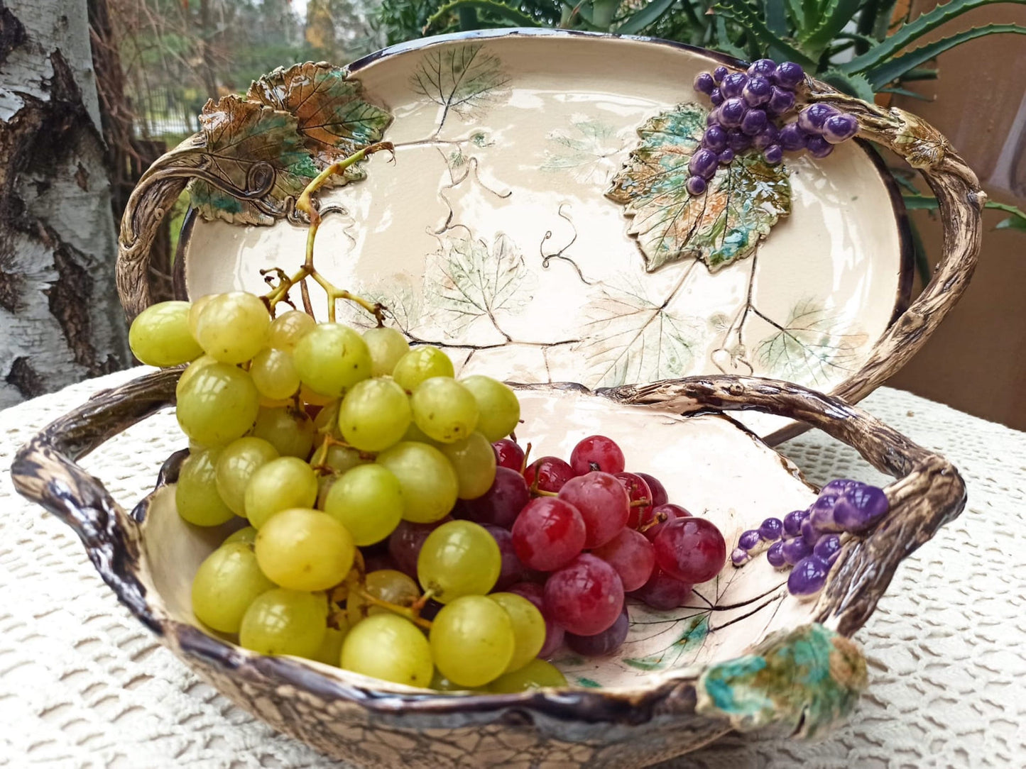 GRAPES  Handcrafted ceramic collection