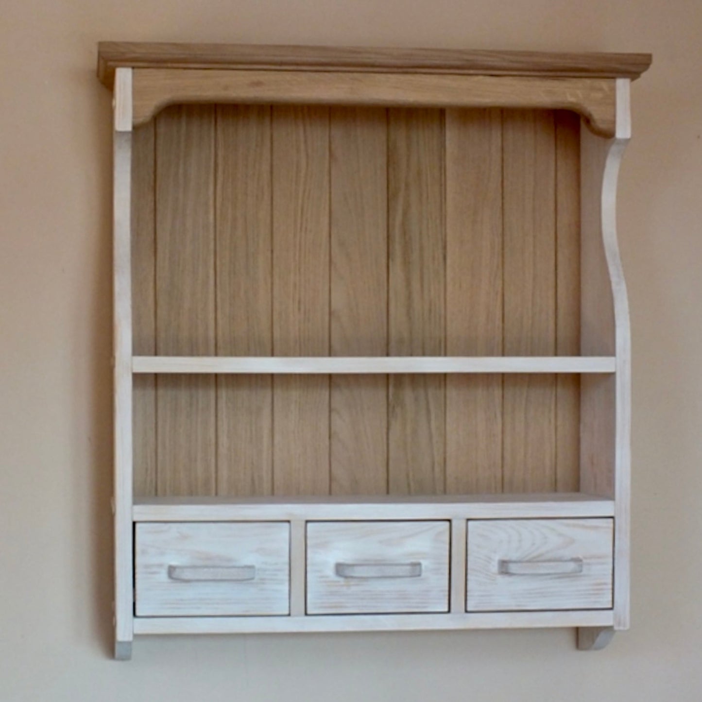 Edith — Two-Tone Wall Cabinet with Drawers