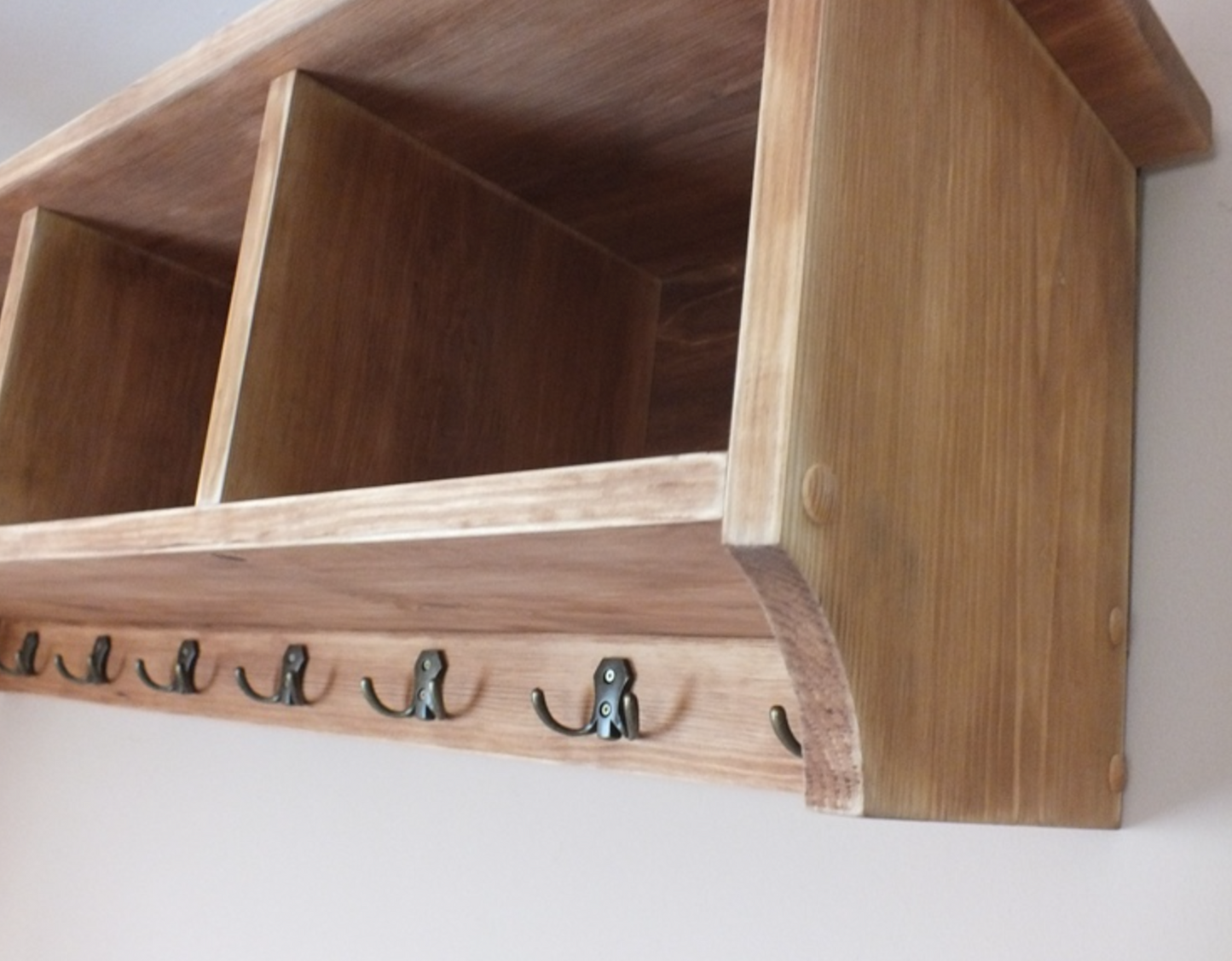 h22 Wall mounted coat rack | Hanger with top box compartments