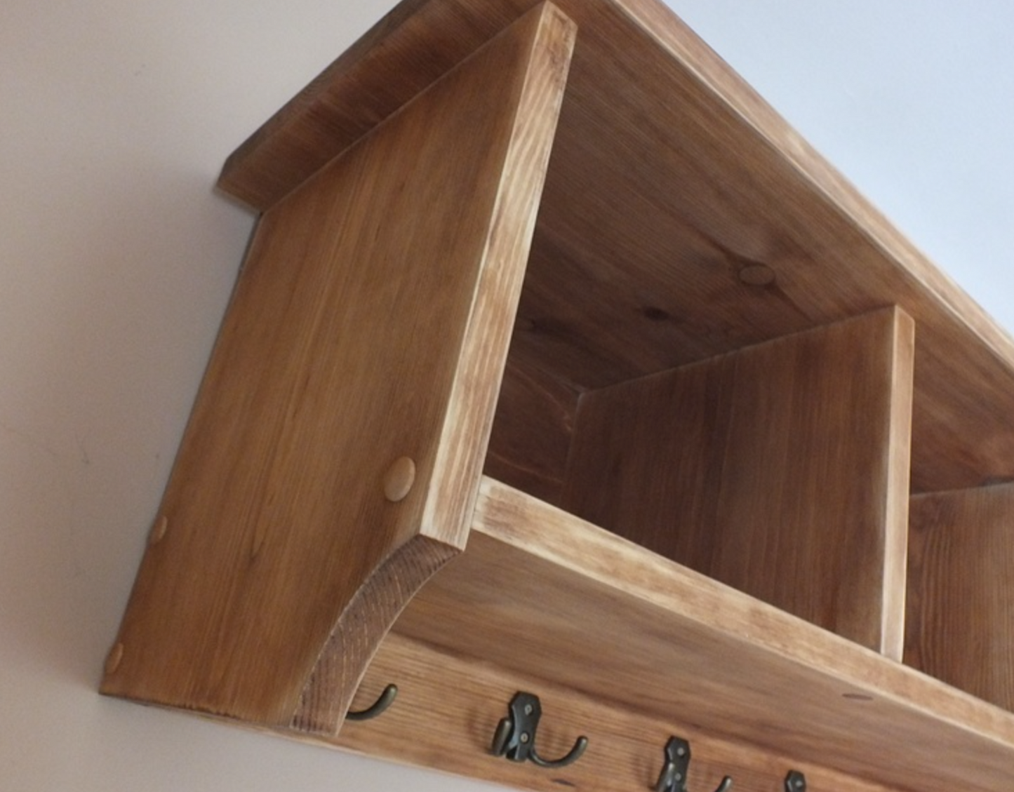h22 Wall mounted coat rack | Hanger with top box compartments