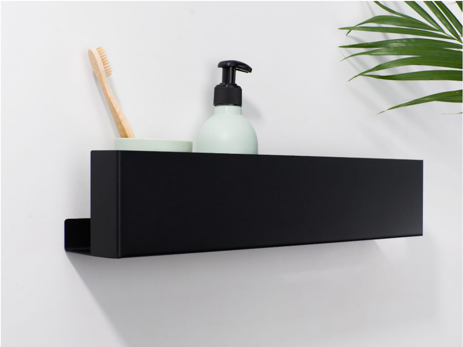 Bathroom Wall Shelf 20-40Cm Modern Matte Black Bathroom Kitchen